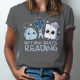 Rock Paper Scissors Nothing Beats Reading Book Lover Unisex Jersey T-Shirt