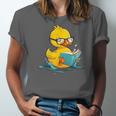 Rubber Duck Reading Book Reader Books Rubber Duckie Unisex Jersey T-Shirt