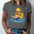 Rubber Duck Reading Book Swim Rubber Duckling Rubber Duckie Unisex Jersey T-Shirt