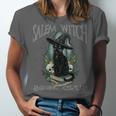 Salem Witch Book Club Cat Reading Witchy Halloween Men Unisex Jersey T-Shirt