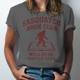 Sasquatch Book Club Bigfoot Reading Cryptid Vintage Unisex Jersey T-Shirt