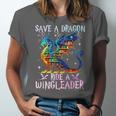 Save A Dragon Ride A Wingleader Books Dragon Lover Cute Unisex Jersey T-Shirt