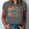 Say Gay Protect Trans Kids Read Banned Books LGBTQ Gay Pride Unisex Jersey T-Shirt