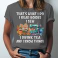 Sewing Reading Books Drinking Tea Sew Sewist Unisex Jersey T-Shirt