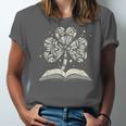 Shamrock Books St Patricks Day Bookworm Librarian Unisex Jersey T-Shirt