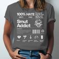 Smutty Book Addict Romance Book Lover Smut Addict Ingredient Unisex Jersey T-Shirt