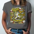 Softball Pitcher Best Traits Brave Retro Pop Comic Book Art Unisex Jersey T-Shirt Softball Pitcher Best Traits Brave Retro Pop Comic Book Art Unisex Jersey T-Shirt