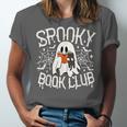 Spooky Book Club Cute Ghost Reading Book Halloween Costume Unisex Jersey T-Shirt