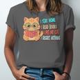 Stay Home Read Books Pet My Cat Regret Nothing Cats Book Unisex Jersey T-Shirt