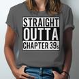 Straight Outta Chapter 39 Cute Book Lover Reader Unisex Jersey T-Shirt