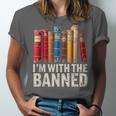 Support Banned Books Freedom I'm With The Banned Unisex Jersey T-Shirt Support Banned Books Freedom I'm With The Banned Unisex Jersey T-Shirt