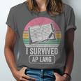 I Survived AP Lang Retro Book Graphic Unisex Jersey T-Shirt I Survived AP Lang Retro Book Graphic Unisex Jersey T-Shirt