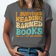 I Survived Reading Banned Books Read Librarian Men Women Unisex Jersey T-Shirt I Survived Reading Banned Books Read Librarian Men Women Unisex Jersey T-Shirt