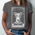Tarot Card Vintage Whippet Dog Book Lover The Reader Unisex Jersey T-Shirt Tarot Card Vintage Whippet Dog Book Lover The Reader Unisex Jersey T-Shirt