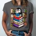 Teacher Librarian Kawaii Penguin Book Lover Penguin Unisex Jersey T-Shirt