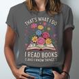 That’s What I Do I Read Books And I Know Things Floral Book Unisex Jersey T-Shirt That’s What I Do I Read Books And I Know Things Floral Book Unisex Jersey T-Shirt