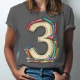 Toddler 3rd Birthday Books Themed 3 Year Old Boys Kids Girls Unisex Jersey T-Shirt