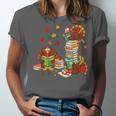 Turkey Reading Books Fall Librarian Book Lover Teacher Kids Unisex Jersey T-Shirt Turkey Reading Books Fall Librarian Book Lover Teacher Kids Unisex Jersey T-Shirt
