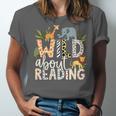 Wild About Reading Animals And Book Lovers Unisex Jersey T-Shirt