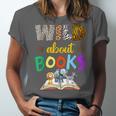 Wild About Reading Books Reader Bookworm Animals Book Lover Unisex Jersey T-Shirt Wild About Reading Books Reader Bookworm Animals Book Lover Unisex Jersey T-Shirt