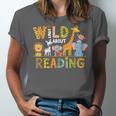 Wild About Reading Kid Love Wild Animal Books Back To School Unisex Jersey T-Shirt Wild About Reading Kid Love Wild Animal Books Back To School Unisex Jersey T-Shirt