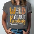 Wild About Reading Lover Bookworm Library Teacher Zoo Animal Unisex Jersey T-Shirt
