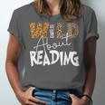 WILD ABOUT READING Reading Books Bookworm Library Day Unisex Jersey T-Shirt WILD ABOUT READING Reading Books Bookworm Library Day Unisex Jersey T-Shirt