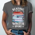 Winter Reading Book Bookworm Winter Unisex Jersey T-Shirt