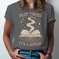 Witchy Book Club Pagan Reader Occult Fiction Coven Ritual Unisex Jersey T-Shirt