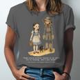 Wizard Of Oz Book Quote Scarecrow Dorothy Retro Drawing Unisex Jersey T-Shirt