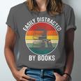 Women's Easily Distracted By Books Unisex Jersey T-Shirt