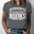 Women's Introverted But Willing To Discuss Books Unisex Jersey T-Shirt Women's Introverted But Willing To Discuss Books Unisex Jersey T-Shirt