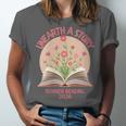 Women's Unearth a Story 2026 Summer Reading Program Flowers Book Unisex Jersey T-Shirt Women's Unearth a Story 2026 Summer Reading Program Flowers Book Unisex Jersey T-Shirt