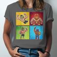 Wrestling Comic Book Wrestler Mexican Lucha Libre Mask Unisex Jersey T-Shirt