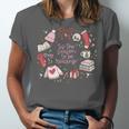 Xmas Tis The Season To Be Reading Books Pajamas Unisex Jersey T-Shirt Xmas Tis The Season To Be Reading Books Pajamas Unisex Jersey T-Shirt