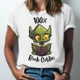 100 Book Goblin Cute Book Reader And Library Lover Unisex Jersey T-Shirt