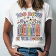 100 Days In The Books Reading Teacher 100th Day Of School Unisex Jersey T-Shirt 100 Days In The Books Reading Teacher 100th Day Of School Unisex Jersey T-Shirt