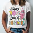 100th Day Of School Teacher Books 100 Days Of Preschool Girl Unisex Jersey T-Shirt