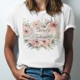Barely Tolerable Book Floral Bookworm Lover Bookish Premium Unisex Jersey T-Shirt