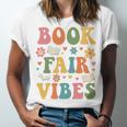 Book Fair Vibes Groovy Retro School Reading Nostalgic Unisex Jersey T-Shirt Book Fair Vibes Groovy Retro School Reading Nostalgic Unisex Jersey T-Shirt