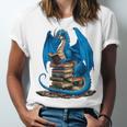 Book Lover Bookworm Reading Books Dragon Premium Tri-Blend Unisex Jersey T-Shirt