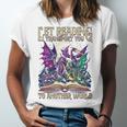 Book Lover Dragon Reading Transport You To Another World Unisex Jersey T-Shirt Book Lover Dragon Reading Transport You To Another World Unisex Jersey T-Shirt