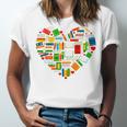 Book Lover Librarian Books Heart Valentine Unisex Jersey T-Shirt