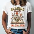 Book Lover Reading Bookish Floral Reading Powers Imagination Unisex Jersey T-Shirt Book Lover Reading Bookish Floral Reading Powers Imagination Unisex Jersey T-Shirt