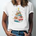 All Booked For Christmas Book Christmas Book Lover Librarian Unisex Jersey T-Shirt