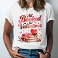All Booked For Valentines Cute Book Lover Quote Unisex Jersey T-Shirt All Booked For Valentines Cute Book Lover Quote Unisex Jersey T-Shirt