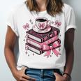 All Booked For Valentine's Teacher Coquette Bow Coffee Book Unisex Jersey T-Shirt