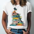 Books Abstract Artist Women Art Painting Books Unisex Jersey T-Shirt Books Abstract Artist Women Art Painting Books Unisex Jersey T-Shirt