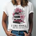 I Like Books More Than I Like People Reader Teacher Bookworm Unisex Jersey T-Shirt I Like Books More Than I Like People Reader Teacher Bookworm Unisex Jersey T-Shirt