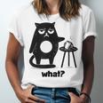 Cat What Humor Introvert Anti-Social Unisex Jersey T-Shirt